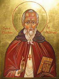 Handpainted catholic religious icon Saint Declan of Ardmore - HandmadeIconsGreece
