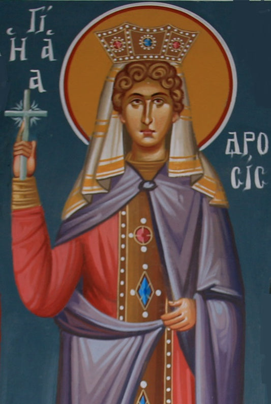 Handpainted orthodox religious icon Saint Drosis of Antioch - Handmadeiconsgreece