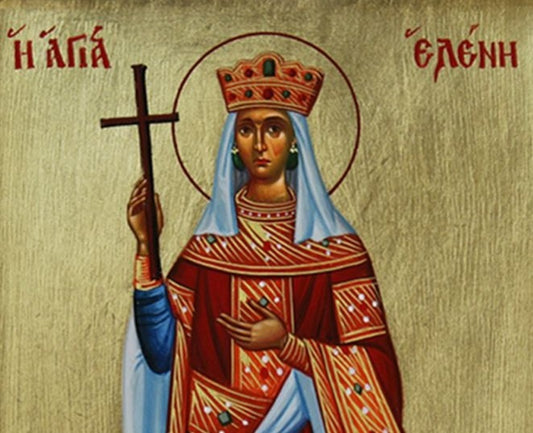 Handpainted orthodox religious icon Saint Helen Equal to the Apostles - Handmadeiconsgreece