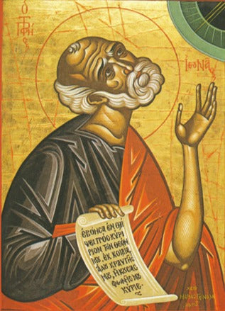 Handpainted orthodox religious icon Saint Jonas the Prophet - HandmadeIconsGreece