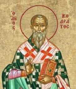 Handpainted Orthodox icon Saint Kodratos the Apostle – HandmadeIconsGreece