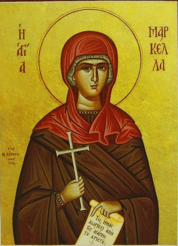 Handpainted orthodox religious icon Saint Markella the Virgin Martyr - Handmadeiconsgreece