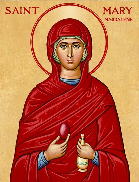 Handpainted orthodox religious icon Saint Mary Magdalene - Handmadeiconsgreece