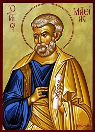 Handpainted orthodox religious icon Saint Matthias the Apostle - Handmadeiconsgreece