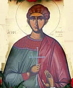 Handpainted orthodox religious icon Saint Nicholas the Huckster from Karpenisi - Handmadeiconsgreece