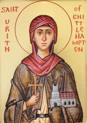 Handpainted catholic religious icon Saint Urith of Chittlehampton - Handmadeiconsgreece