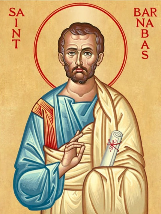 Handpainted orthodox religious icon Saint Barnabas - HandmadeIconsGreece