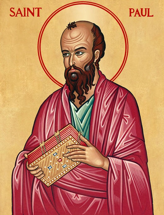 Handpainted orthodox religious icon Saint Paul the Apostle - HandmadeIconsGreece